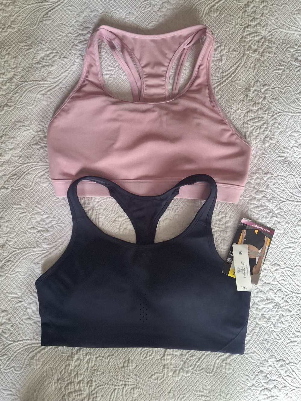 Women’s  Sports Bras - Pink & Navy